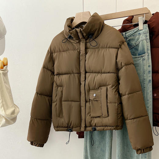 短款羽绒棉服女士冬季新款时尚韩版加厚小个子面包服外套 商品图2