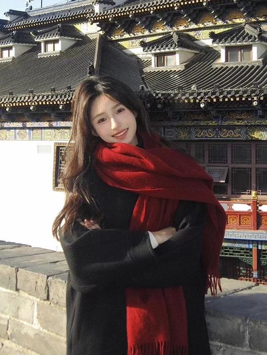 品牌直发❗️原价💰439元【AUChris羊绒羊毛围巾/披肩专场】高品质羊绒，亲肤不扎人⚠️赵丽颖、林一等明星同款，超百搭 ✅高奢羊绒面料，品质极好，柔软且蓄热🔺12色可选丨品牌直发 商品图2