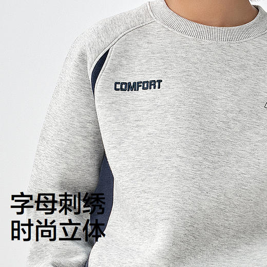 森马儿童卫衣2025新款拼色运动球服风上衣宽松春季男童装校园潮流 商品图3