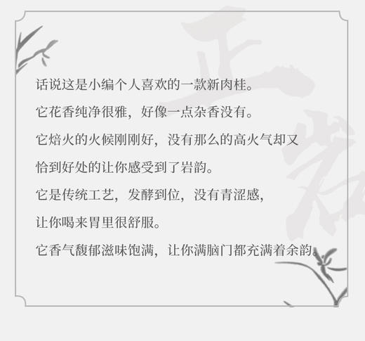 武夷核心正岩坑涧茶 野猪穴 肉桂 9泡/75克  商品图7