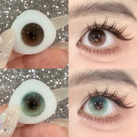 fafacon日抛 薄荷芭蕾 绿/霓虹粉墨 粉 14.2mm 日抛无售后！！