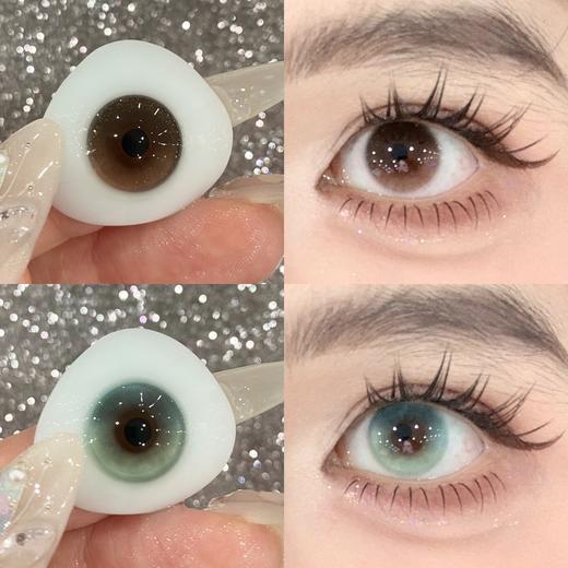 fafacon日抛 薄荷芭蕾 绿/霓虹粉墨 粉 14.2mm 日抛无售后！！ 商品图0