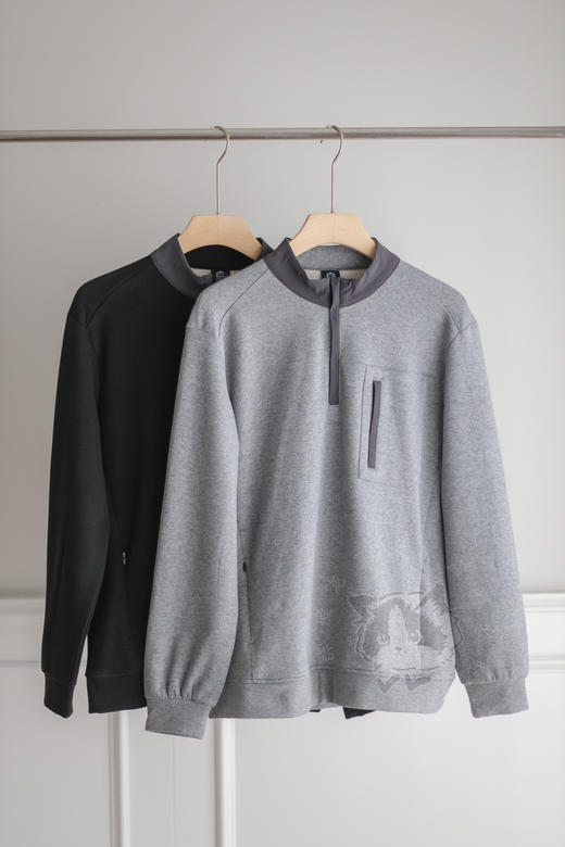 88买大牌品质高级货❗️【Woods&Wool丛绒 菲尔保暖半拉链衫】  商务/通勤/休闲风格全覆盖！团价只要88❗️ 尺码M-XXL，55-95kg可穿 商品图0