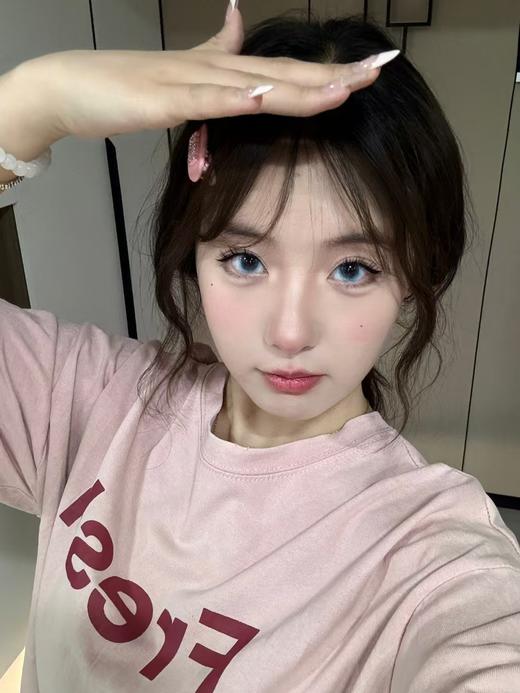 【月抛中直径】PFGIRLCON 月抛-忧蓝画染-14.2mm-【月抛 度数0-800度 含525/575】 商品图6