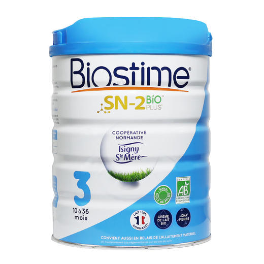 【保税】法国 合生元Biostime有机婴幼儿配方奶粉1段/2段/3段 800g原装进口 商品图5