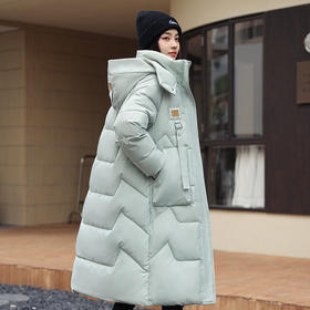 冬季新款可拆卸帽棉衣女中长款过膝加厚棉袄棉服女外套