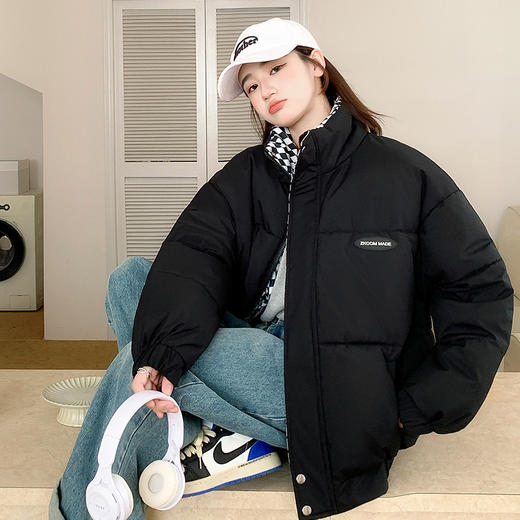 冬季新款韩版好质量加厚面包服棉服女羽绒棉服学生立领短款外套 商品图2