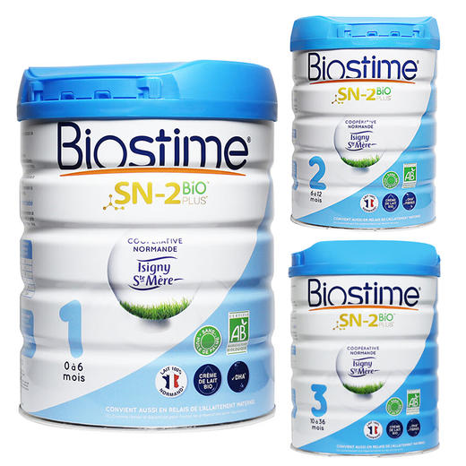 【保税】法国 合生元Biostime有机婴幼儿配方奶粉1段/2段/3段 800g原装进口 商品图0