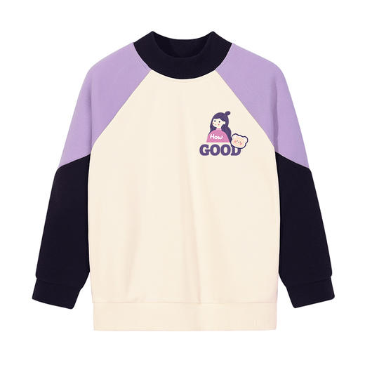 女童卫衣2023新款冬季加绒加厚儿童上衣一体绒小女孩女大童打底衫 商品图4