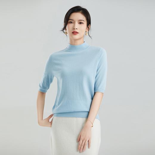 东黎 • 小山羊绒女士秋冬半高领百搭打底套头衫 21S212 商品图3