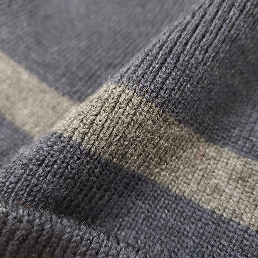 鲨鱼 条纹拼色 刺绣小方标 针织帽/毛线帽/滑雪帽 PSS170 商品图3