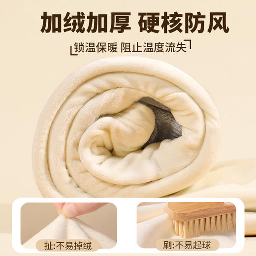 女童加绒加厚运动裤冬季卫裤女孩裤子秋冬款休闲裤女大童棉裤冬装 商品图3