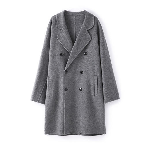 【清河羊毛羊绒专场】鹿展109 男士中长款大衣 100%羊毛 商品图8