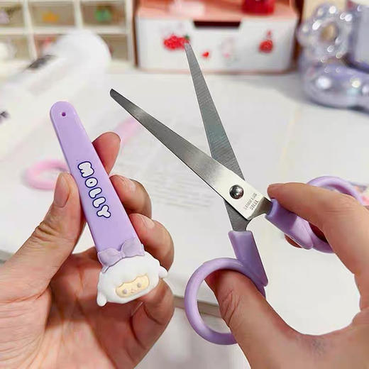 青壹坊软胶造型儿童安全剪刀/颜色随机或到店自选 商品图7