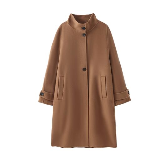 【清河羊毛羊绒专场】鹿展502 女士羊绒大衣 10%山羊绒 90%羊毛 商品图6