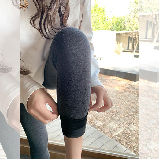 <曾小咸推荐>4色高腰显瘦加绒轻绒瑜伽打底裤 商品图3