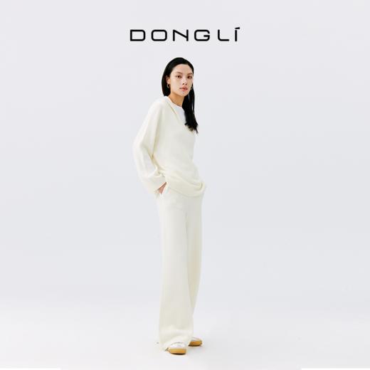 东黎 • 秀场同款 山羊绒女士秋冬V领连帽套头衫 4326 商品图2