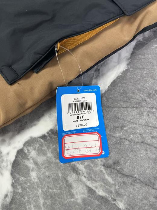 瑕疵Columbia/哥伦比亚 男秋冬保暖金点热反射立领刺绣标棉服马甲 商品图2