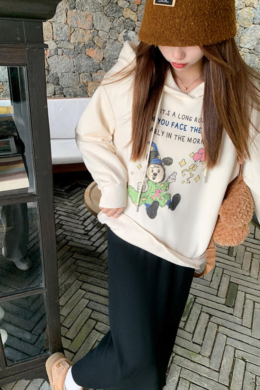 【189元任选2件】最后一波现货！小熊印花连帽卫衣 商品图5