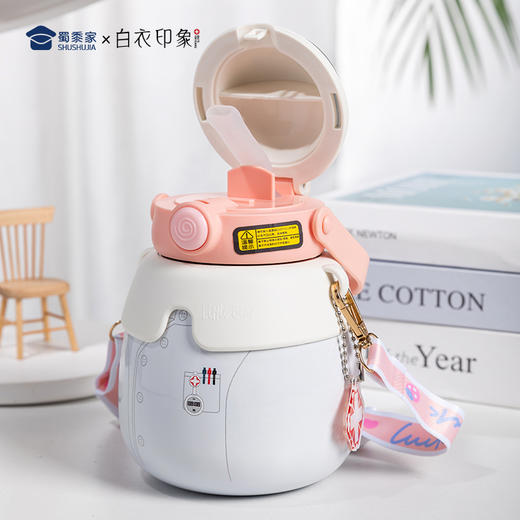 【护士制服保温杯】不锈钢泡茶杯子 创意便携儿童吸管水杯 商品图9