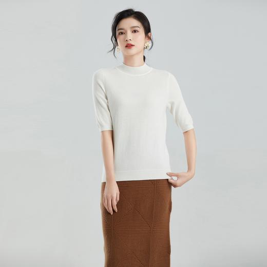 东黎 • 小山羊绒女士秋冬半高领百搭打底套头衫 21S212 商品图2
