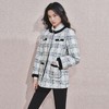 格纹长毛呢外套浪漫复古感千金上衣秋冬女 商品缩略图0