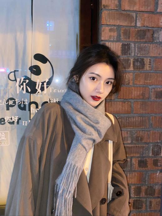 品牌直发❗️原价💰439元【AUChris羊绒羊毛围巾/披肩专场】高品质羊绒，亲肤不扎人⚠️赵丽颖、林一等明星同款，超百搭 ✅高奢羊绒面料，品质极好，柔软且蓄热🔺12色可选丨品牌直发 商品图7