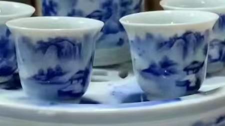 柴窑山水杯 商品图0