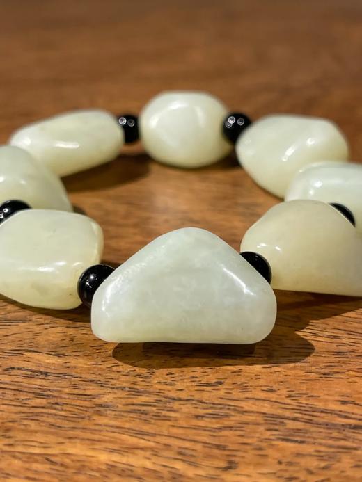 和田白玉随形珠手链，顺丰包邮 商品图1