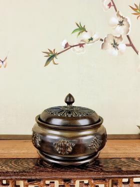 纯铜仿古八吉祥香炉