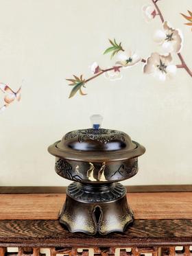 纯铜仿古清平乐香炉【香篆炉】