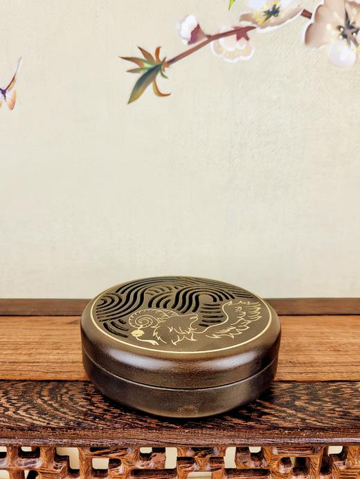 纯铜仿古香盒香炉 商品图0