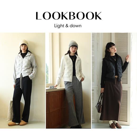 【轻羽摇粒绒外套】秋冬摇粒绒拉链开衫 轻暖羽绒服韩系鸭绒百搭上衣外套 商品图3