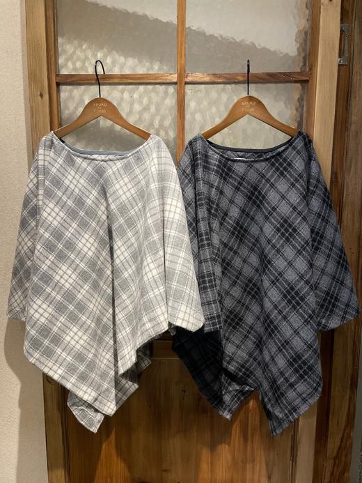 （g）2色格纹披肩 商品图3