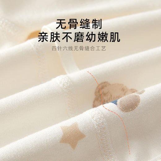 新生儿婴儿衣服春秋季纯棉内衣分体套装秋冬初生宝宝贴身内穿秋衣 商品图1