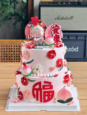 寿星奶奶Q款 双层