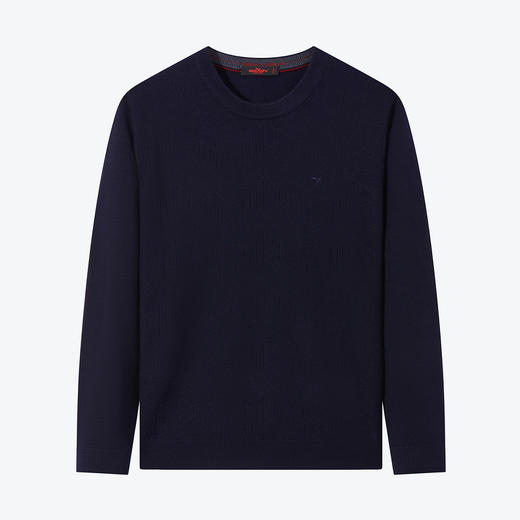 【可机洗】柒牌毛衣男秋冬新款时尚休闲含羊毛抗静电保暖圆领毛衫	125Y70120 商品图4