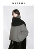 HIDEMI 极简不对称翻领设计感加厚夹棉夹克外套棉服大衣 商品缩略图4