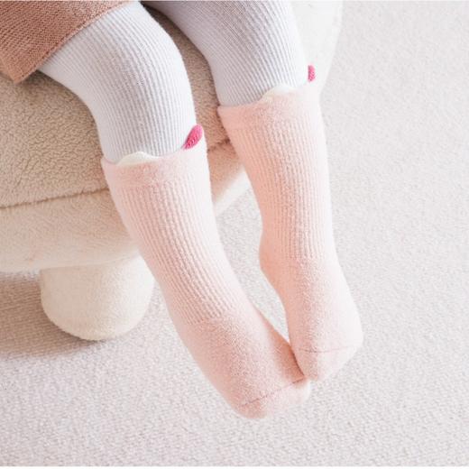 婴儿袜子秋冬季加厚加绒儿童宝宝袜子保暖冬天男童女童袜一件代发 商品图4