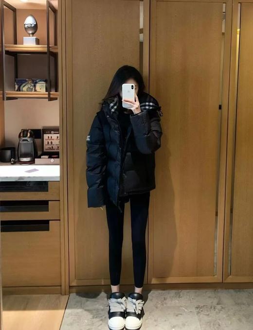 男女同款B家两穿面包款90白鸭绒羽绒服可拆袖马甲 商品图3