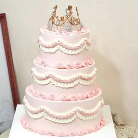 【皇冠女神复古花边定制】💕三层创意定制