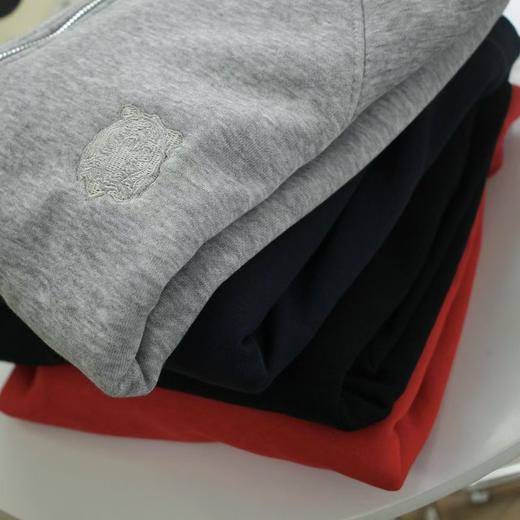 男款虎头刺绣加绒半高领拉链卫衣 商品图13