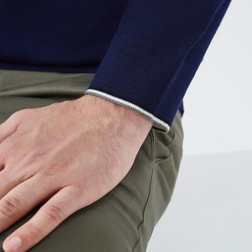 柒牌男士毛衣时尚休闲中青年弹力保暖圆领针织薄毛衫123Y70380 商品图3