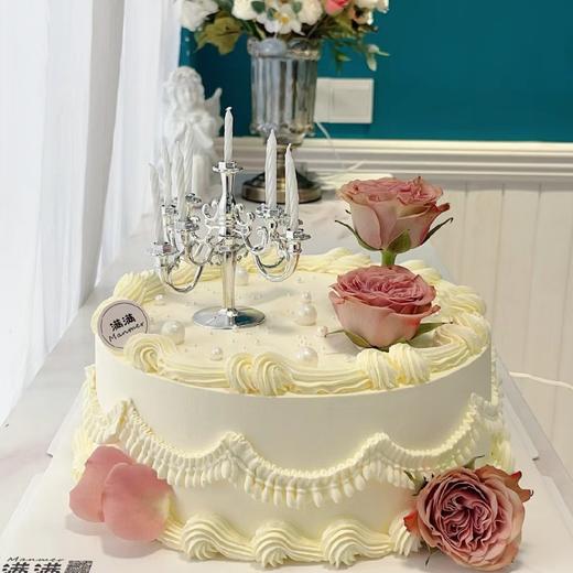 【烛台鲜花创意定制】创意鲜花蛋糕 商品图0