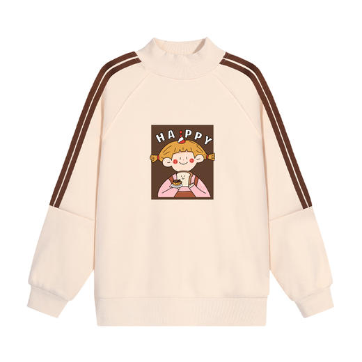 女童卫衣加绒加厚一体绒洋气中大童打底衫冬款儿童保暖上衣秋冬装 商品图4