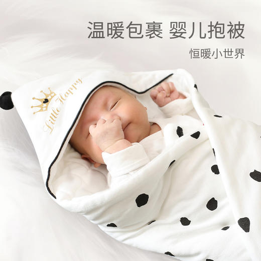 新生儿包被春秋冬加厚可拆卸内胆纯棉宝宝包裹被产房初生婴儿抱被 商品图1