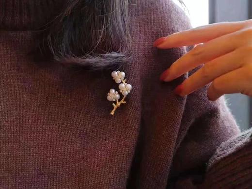 7DAYS植物系列梅花珍珠胸针 商品图5