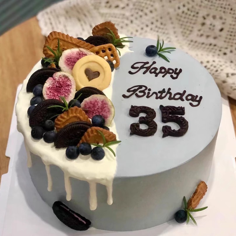 【创意水果蛋糕定制081】