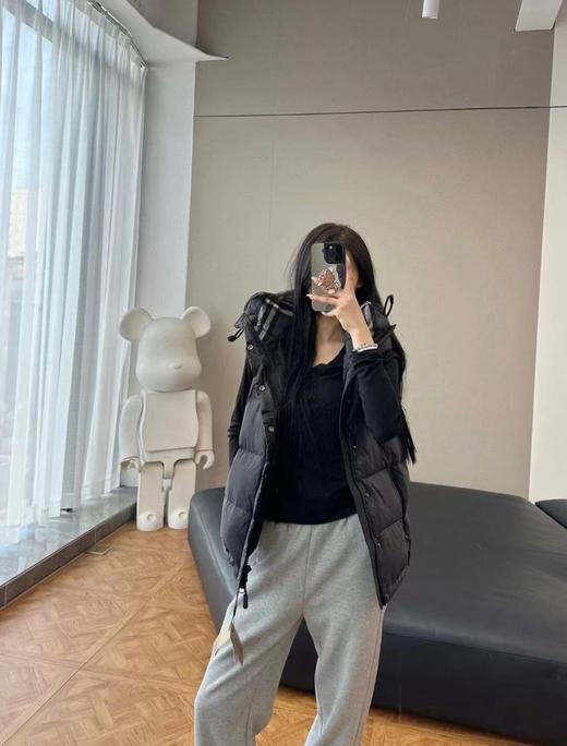 男女同款B家两穿面包款90白鸭绒羽绒服可拆袖马甲 商品图4