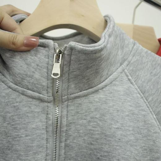 男款虎头刺绣加绒半高领拉链卫衣 商品图10
